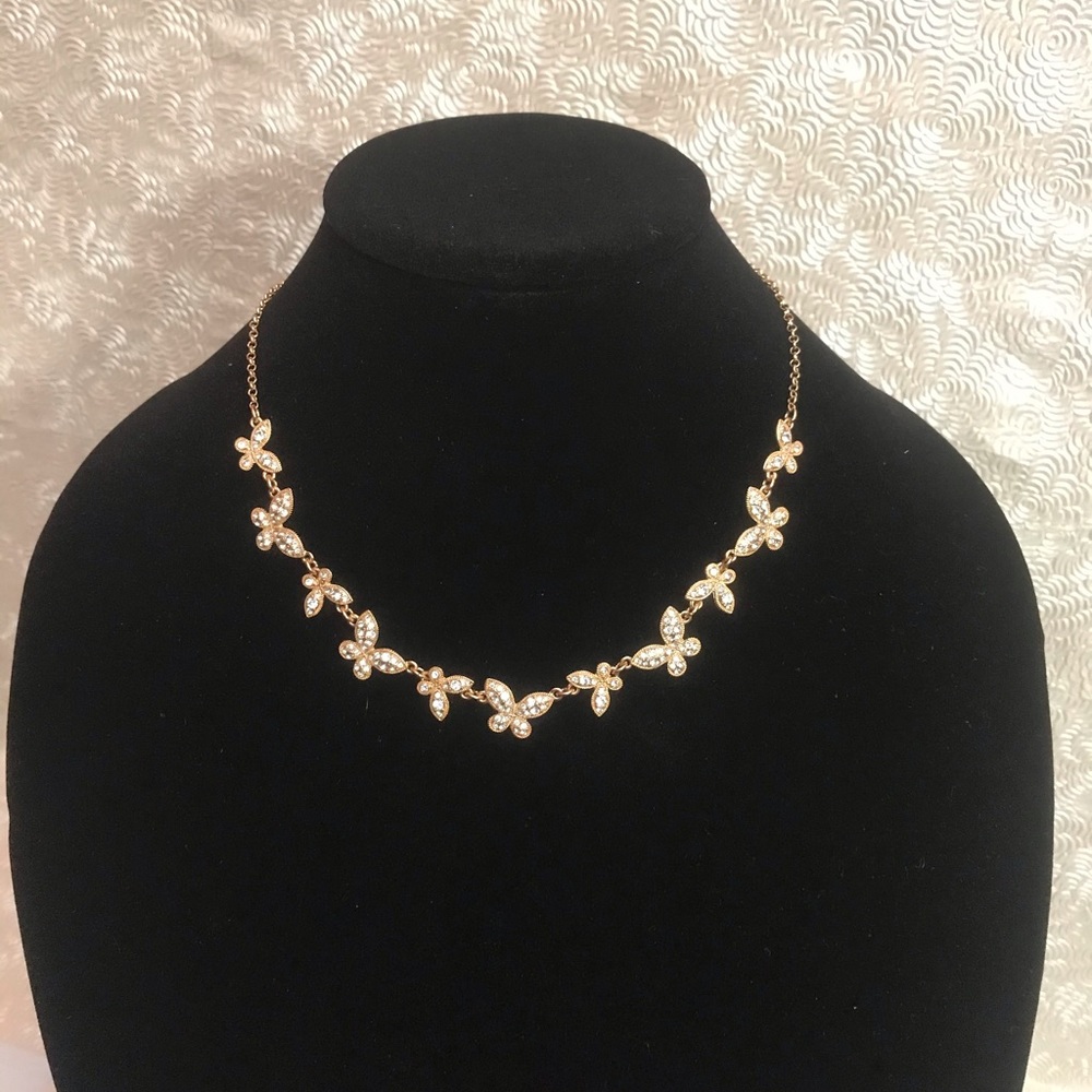 Monet Original Butterflies Gold Necklace